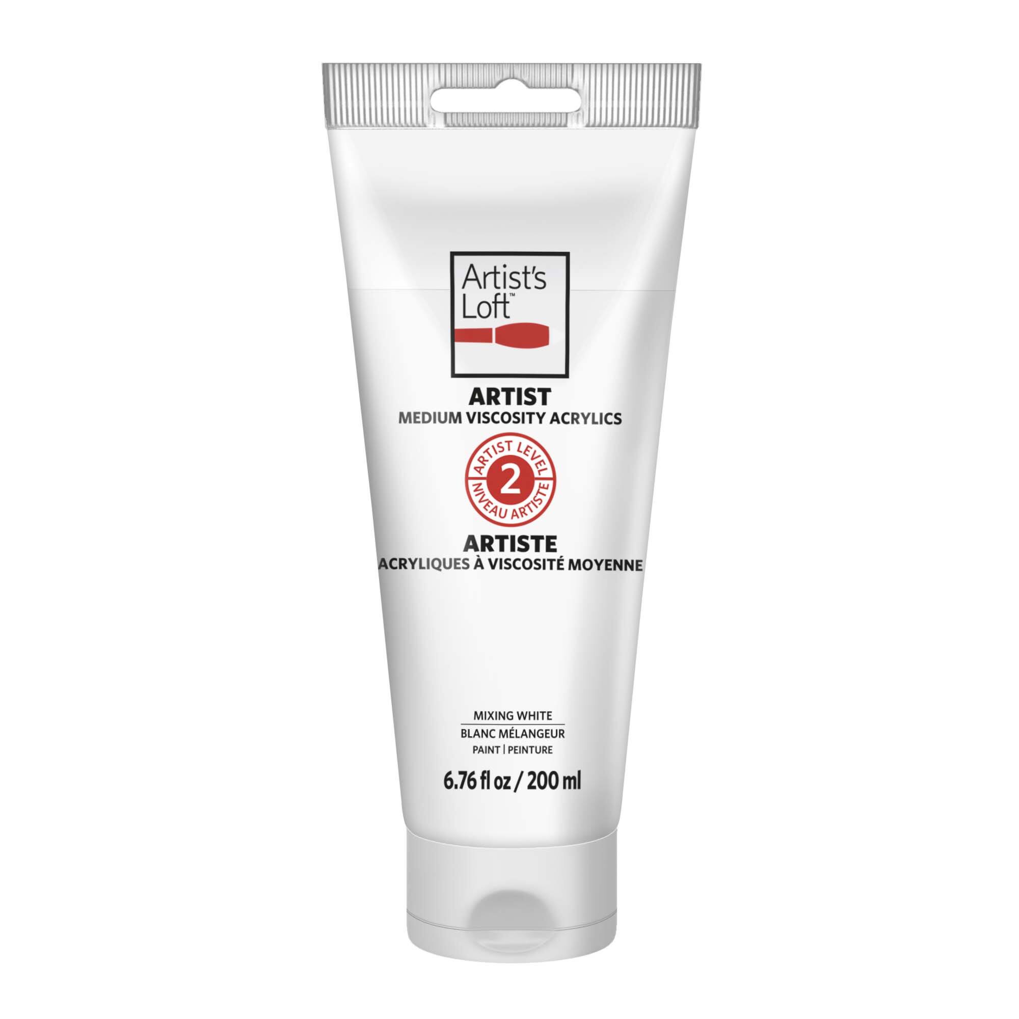 Artist Mixing White Medium Viscosity Acrylic Paint by Artist's Loft™, 6.76oz.